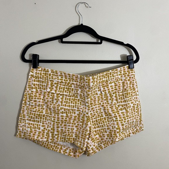 J.Crew 3" printed stretch chino shorts 15013 multicolor geometric pattern sz 10 - Picture 2 of 5